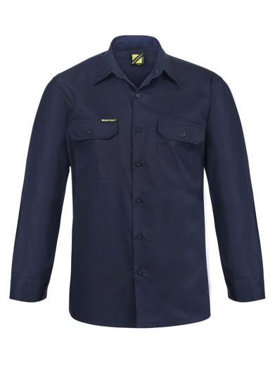 Picture of NCC Lightweight Long Sleeve Vented Cotton Drill Shirt WS4011