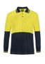 Picture of NCC Hi Vis Two Tone Long Sleeve Micromesh Polo With Pocket WSP202