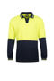 Picture of NCC Hi Vis Two Tone Food Industry Long Sleeve Micromesh Polo With No Pocket Or Buttons WSP206