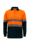 Picture of NCC Hi Vis Two Tone Long Sleeve Micromesh Polo With Pocket And Csr Reflective Tape WSP409