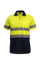 Picture of NCC Hi Vis Two Tone Short Sleeve Micromesh Polo With Pocket And Csr Reflective Tape WSP410