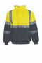 Picture of NCC Hi Vis Two Tone Waterproof Modern Bomber Jacket With H Pattern Csr Reflective Tape WW9004