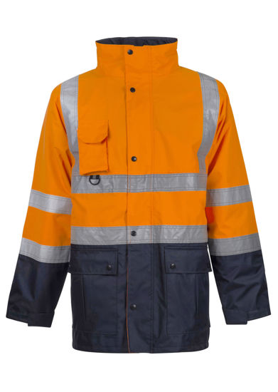 Picture of NCC Hi Vis Two Tone “5 In 1” Waterproof Jacket With H Pattern Csr Reflective Tape WW9005