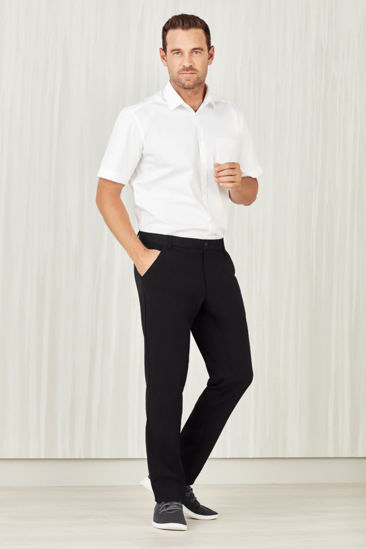 Picture of Biz Care Mens Comfort Waist Flat Front Pant CL958ML