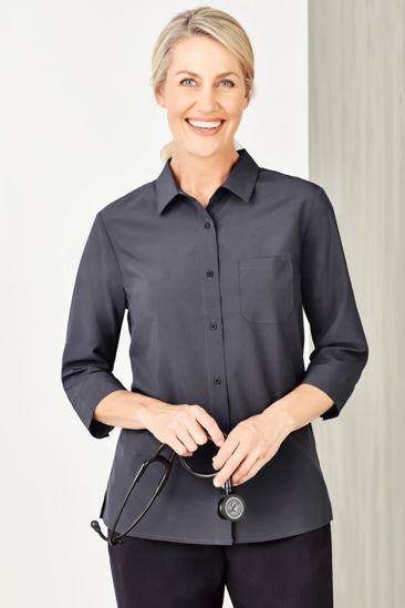 Picture of Biz Care Womens Easy Stretch 3/4 Sleeve Shirt CS951LT