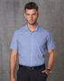 Picture of Benchmark Men's Multi-Tone Check Short Sleeve Shirt M7320S