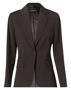 Picture of Benchmark Women's Poly/Viscose Stretch Stripe One Button Cropped Jacket M9208