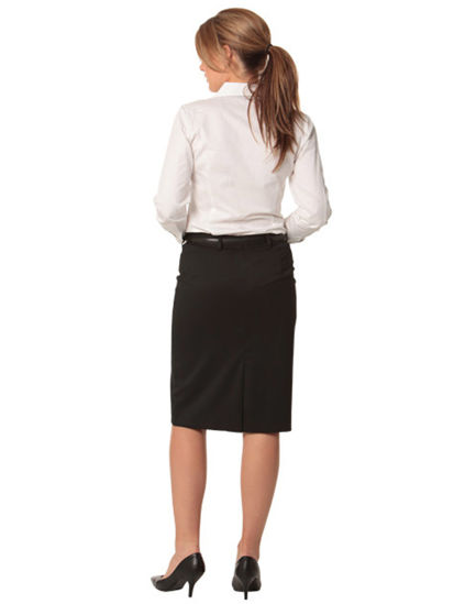 Picture of Benchmark Women's Poly/Viscose Stretch Mid Length Lined Pencil Skirt M9471