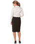 Picture of Benchmark Women's Poly/Viscose Stretch Stripe Mid Length Lined Pencil Skirt M9472