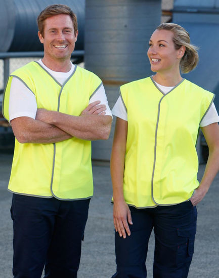 Picture of Australian Industrial Wear Hi-Vis SAFETY VEST SW02