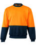 Picture of Australian Industrial Wear HI-VIS 2 TONE CREW NECK SW09