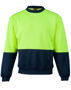 Picture of Australian Industrial Wear HI-VIS 2 TONE CREW NECK SW09