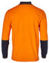 Picture of Australian Industrial Wear Cotton Jersey two tone Long Sleeve Safety Polo SW36