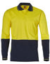 Picture of Australian Industrial Wear Cotton Jersey two tone Long Sleeve Safety Polo SW36