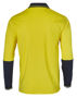 Picture of Australian Industrial Wear Cotton Jersey two tone Long Sleeve Safety Polo SW36