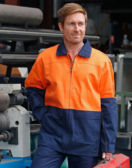 Picture of Australian Industrial Wear HI-VIS COTTON JACKET SW45