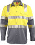 Picture of Australian Industrial Wear biomotion day/night light weight safety shirt with x back tape configuration SW70