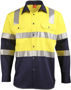 Picture of Australian Industrial Wear biomotion day/night light weight safety shirt with x back tape configuration SW70