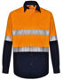 Picture of Australian Industrial Wear UNISEX HI VIS COOL-BREEZE SAFETY LS SHIRT (GENERIC TAPE) SW82