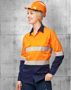 Picture of Australian Industrial Wear UNISEX HI VIS COOL-BREEZE SAFETY LS SHIRT (SEGMENTED TAPE) SW83