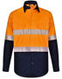 Picture of Australian Industrial Wear UNISEX HI VIS COOL-BREEZE SAFETY LS SHIRT (SEGMENTED TAPE) SW83