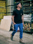 Picture of Bisley Flx and Move™ Stretch Denim Cargo Cuffed Pants BPC6335