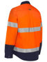 Picture of Bisley Women's Taped Hi Vis Maternity Drill Shirt BLM6456T