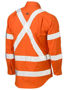 Picture of Bisley X Taped Biomotion Hi Vis Cool Lightweight Drill Shirt BS6166XT