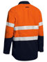 Picture of Bisley TenCate Tecasafe® Plus Taped Two Tone Hi Vis Closed Front Vented Shirt - Long Sleeve BSC8075T