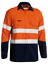 Picture of Bisley TenCate Tecasafe® Plus Taped Two Tone Hi Vis FR Non Vented Shirt - Long Sleeve BS8198T