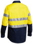 Picture of Bisley Taped Hi Vis Closed Front Drill Shirt BTC6456