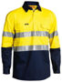 Picture of Bisley Taped Hi Vis Closed Front Cool Lightweight Shirt BSC6896