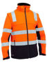 Picture of Bisley Taped Two Tone Hi Vis 3 in 1 Soft Shell Jacket BJ6078T