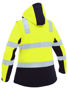 Picture of Bisley Women's Taped Two Tone Hi Vis 3-in-1 Soft Shell Jacket BJL6078T