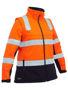 Picture of Bisley Women's Taped Two Tone Hi Vis 3-in-1 Soft Shell Jacket BJL6078T