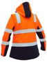 Picture of Bisley Women's Taped Two Tone Hi Vis 3-in-1 Soft Shell Jacket BJL6078T