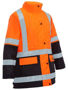 Picture of Bisley Women's Taped Hi Vis 5 in 1 Rain Jacket BKL6975