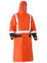 Picture of Bisley Taped Hi Vis Long Rain Coat BJ6961T