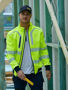 Picture of Bisley Taped Hi Vis Soft Shell Bomber Jacket BJ6979T