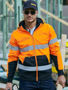 Picture of Bisley Taped Hi Vis Zip Fleece Hoodie with Sherpa Lining BK6988T