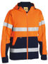 Picture of Bisley Taped Hi Vis Zip Fleece Hoodie with Sherpa Lining BK6988T