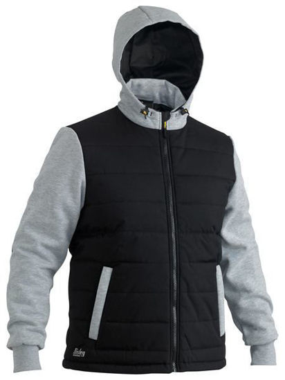 Picture of Bisley Flx & Move™ Contrast Puffer Fleece Hooded Jacket BJ6944