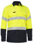 Picture of Bisley Apex 185 Taped Hi Vis FR Ripstop Vented Shirt BS8438T