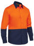 Picture of Bisley Two Tone Hi Vis Long Sleeve Shirt BS6442