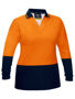 Picture of Bisley Women's Hi Vis V-Neck Polo BKL6234