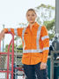 Picture of Bisley Apex 185 Women's X Taped Biomotion Hi Vis FR Ripstop Vented Shirt BL8439XT