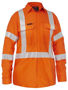 Picture of Bisley Apex 185 Women's X Taped Biomotion Hi Vis FR Ripstop Vented Shirt BL8439XT