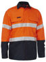 Picture of Bisley Apex 160 Taped Hi Vis FR Ripstop Vented Shirt BS8338T