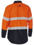 Picture of Bisley Apex 160 Taped Hi Vis FR Ripstop Vented Shirt BS8338T