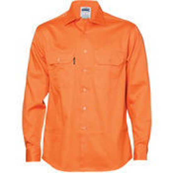 Picture of DNC Cotton Drill Work Shirt - Long Sleeve 3202